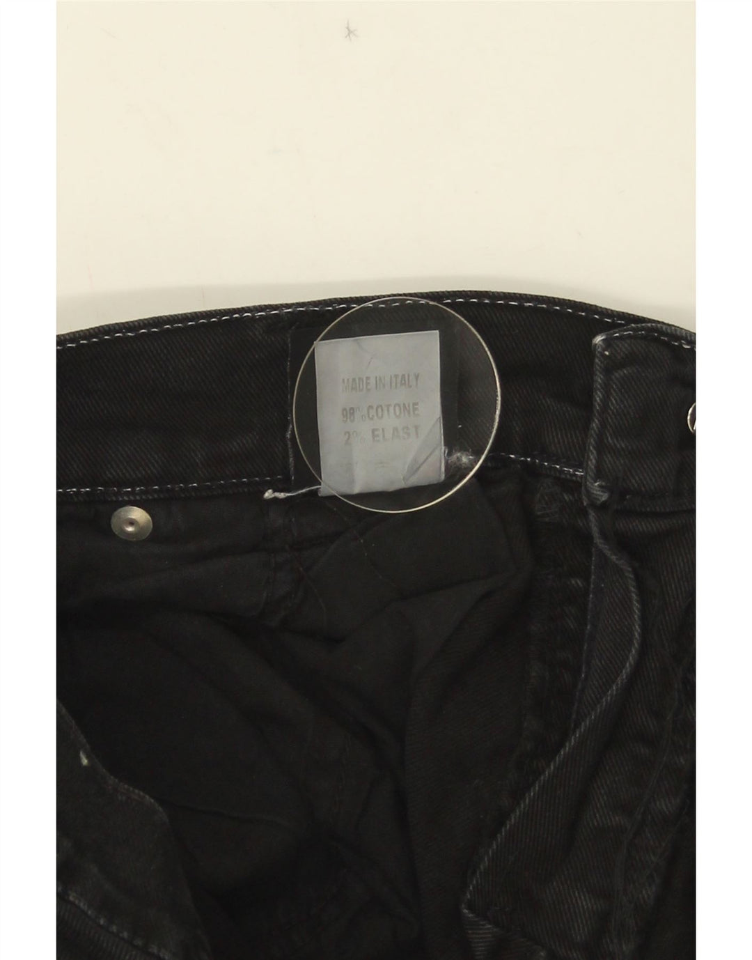 Roy Rogers Straight Jeans til mænd W33 L30 Sort bomuld
