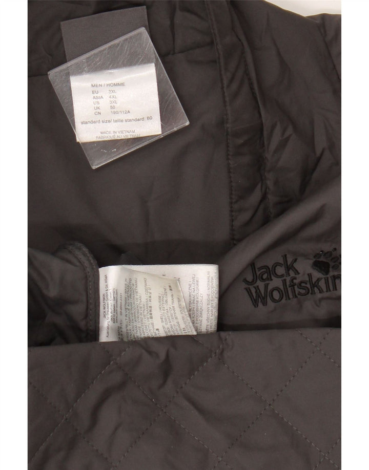 Jack Wolfskin Herre quiltet jakke UK 50 3XL Grå Polyester