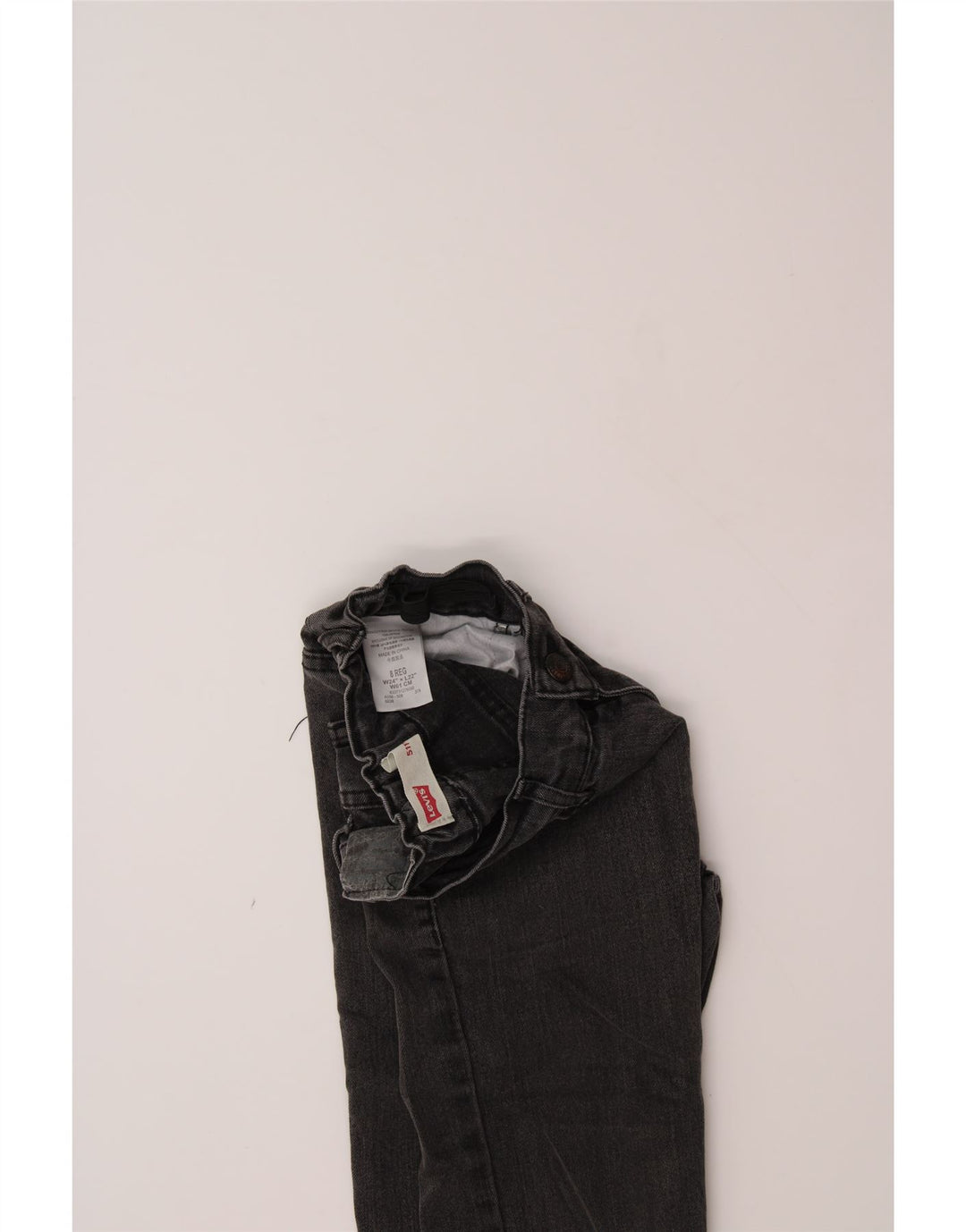 LEVI'S Boys 511 Slim Jeans 7-8 Years W24 L23 Grey Vintage Levi's and Second-Hand Levi's from Messina Hembry 