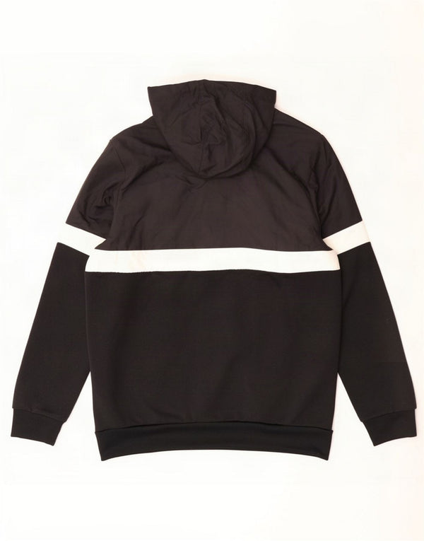 Adidas Træningsdragt med hætte til drenge topjakke 15-16 år Sort Colourblock