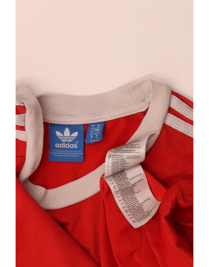Adidas Herre T-Shirt Top Lille Rød Polyester