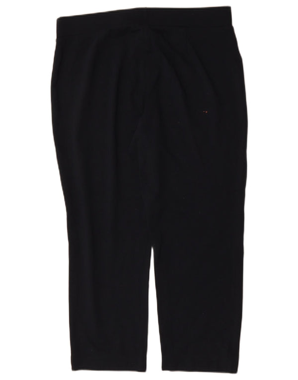 Marks & Spencer Dame Cropped Trousers UK 14 Large W32 L23 Navy Blue