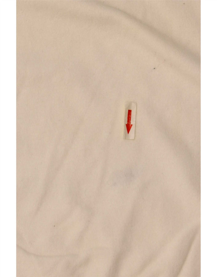 Zara Herre V-hals sweater Medium Off White Bomuld