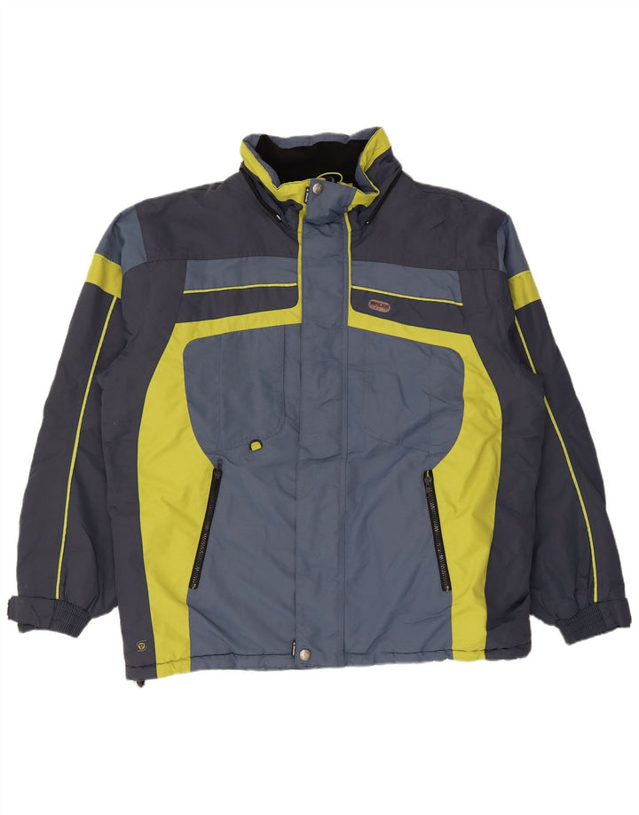 Brugi Herre Vandtæt Skijakke UK 42 XL Blå Colourblock Nylon