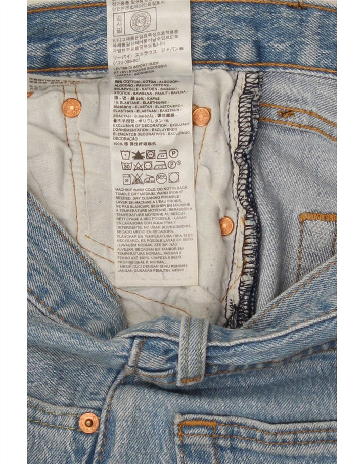 Levi's Herre 501 Straight Jeans W27 L28 Blå Bomuld 90'erne