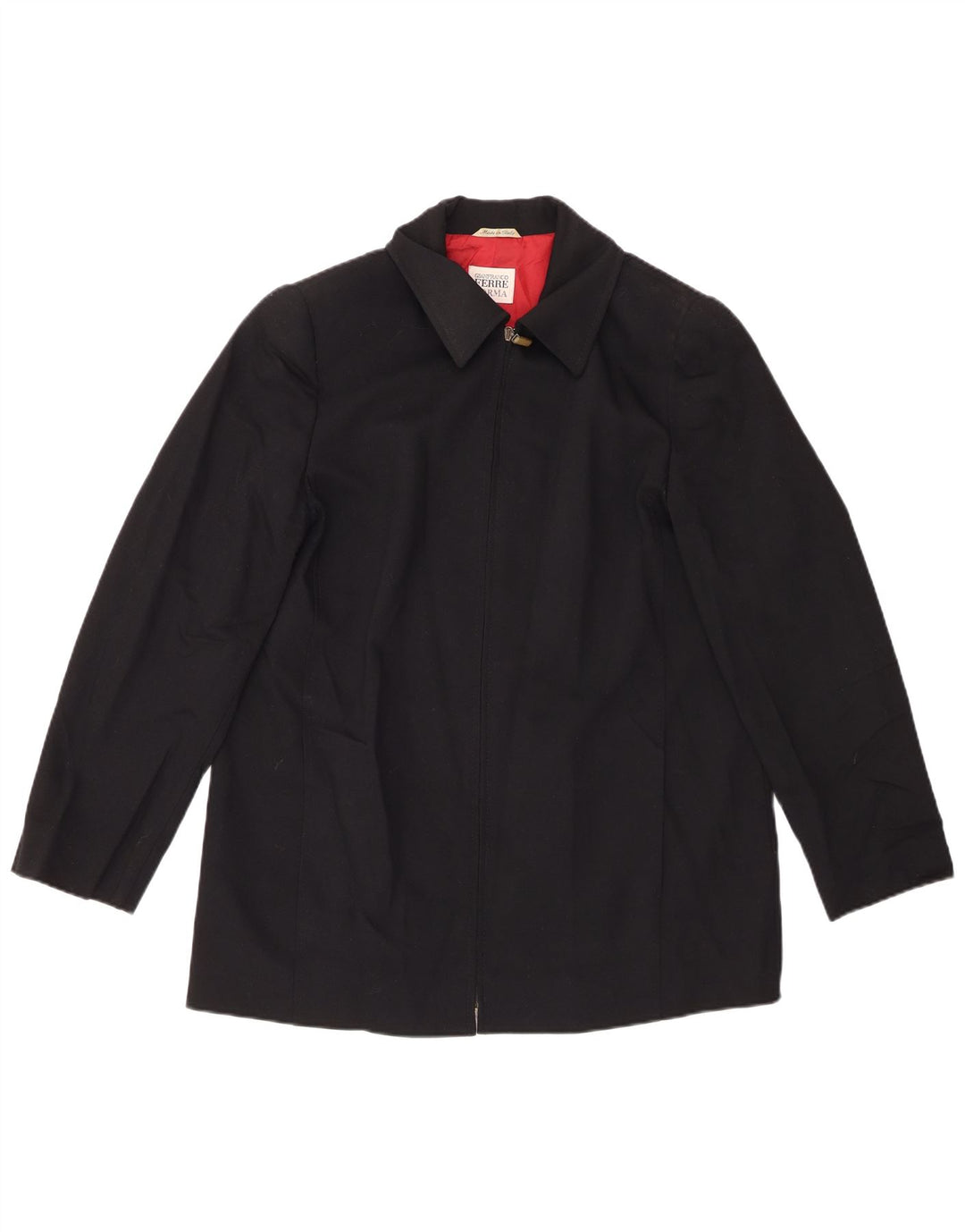 GIANFRANCO FERRE Kvinder Utility Jacket UK 18 XL Sort Uld