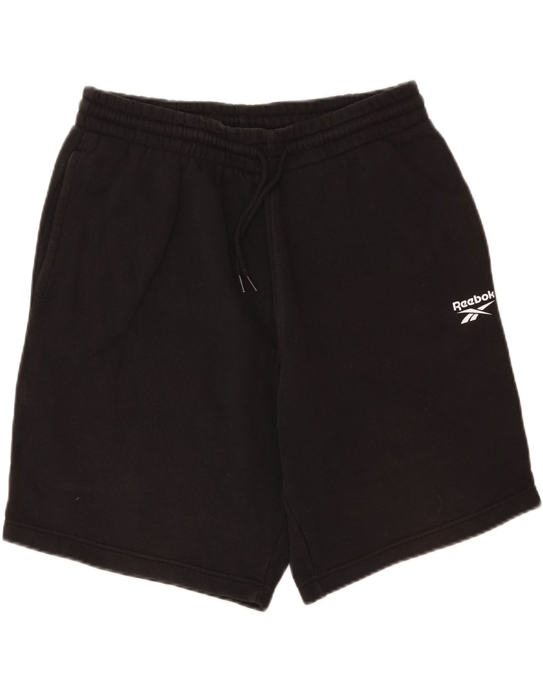 REEBOK Mens Sport Shorts Large  Black Cotton