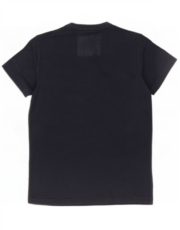 Abercrombie & Fitch Herre Muscle Graphic T-Shirt Top Medium Marineblå Bomuld