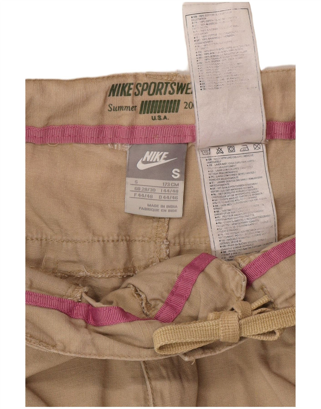 Nike Chino Shorts til mænd Small W29 Beige Bomuld