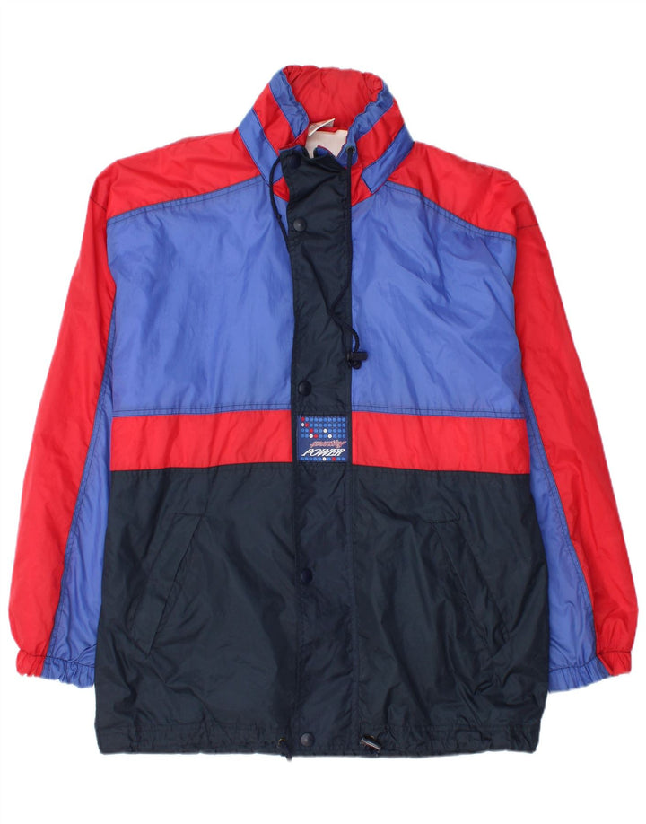 Marcel Clair Herre hættetræningsdragt Topjakke Medium Navy Blue Colourblock