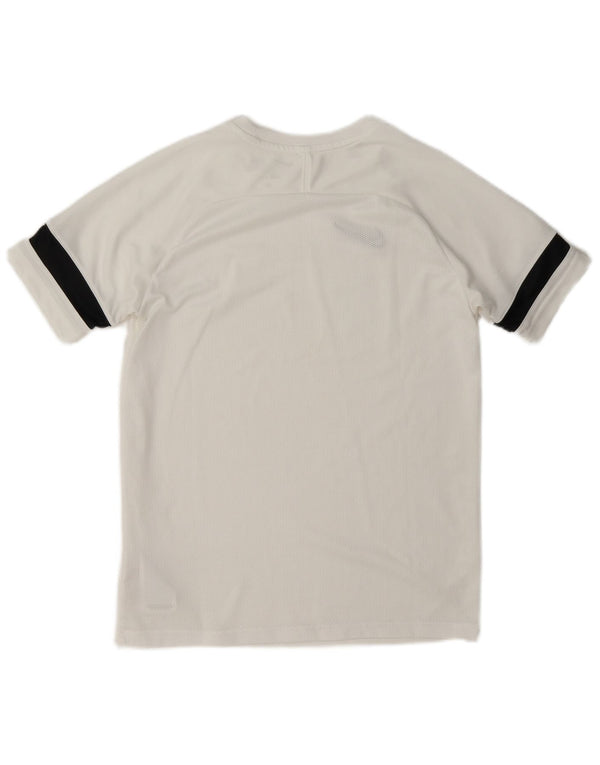 Nike Dri Fit T-Shirt Top 13-14 år XL Hvid Colourblock Polyester