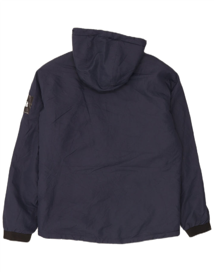 Jack & Jones Herre hættejakke vindjakke UK 38 Medium Navy Blue