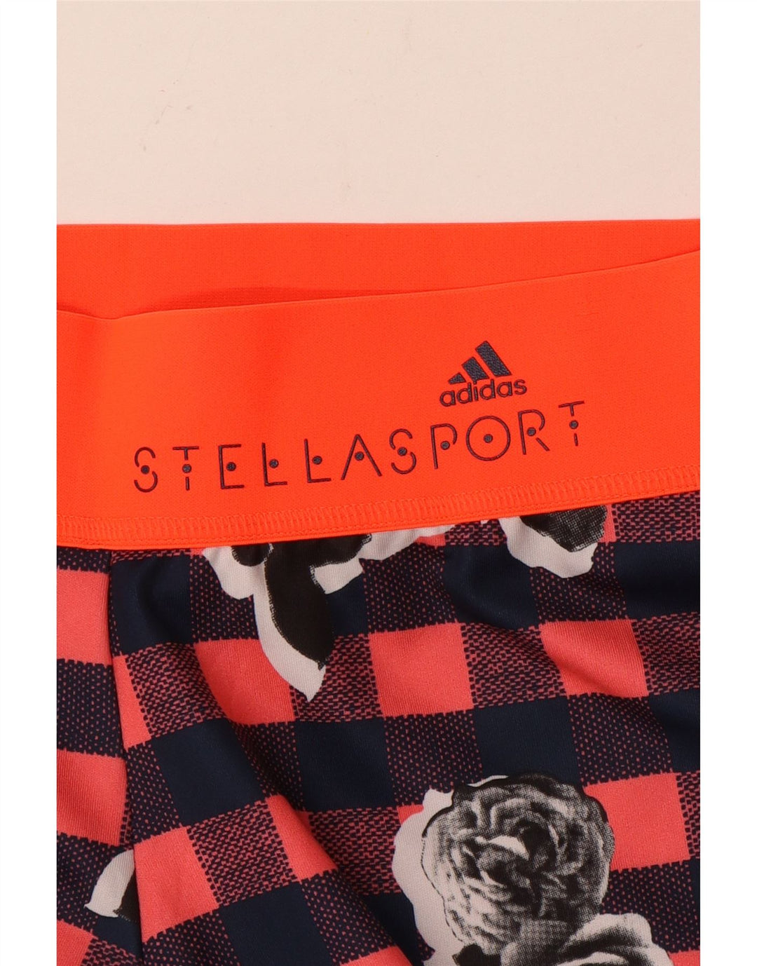 ADIDAS Dame Stella Grafiske Leggings UK 14 Medium Flerfarvet Ternet