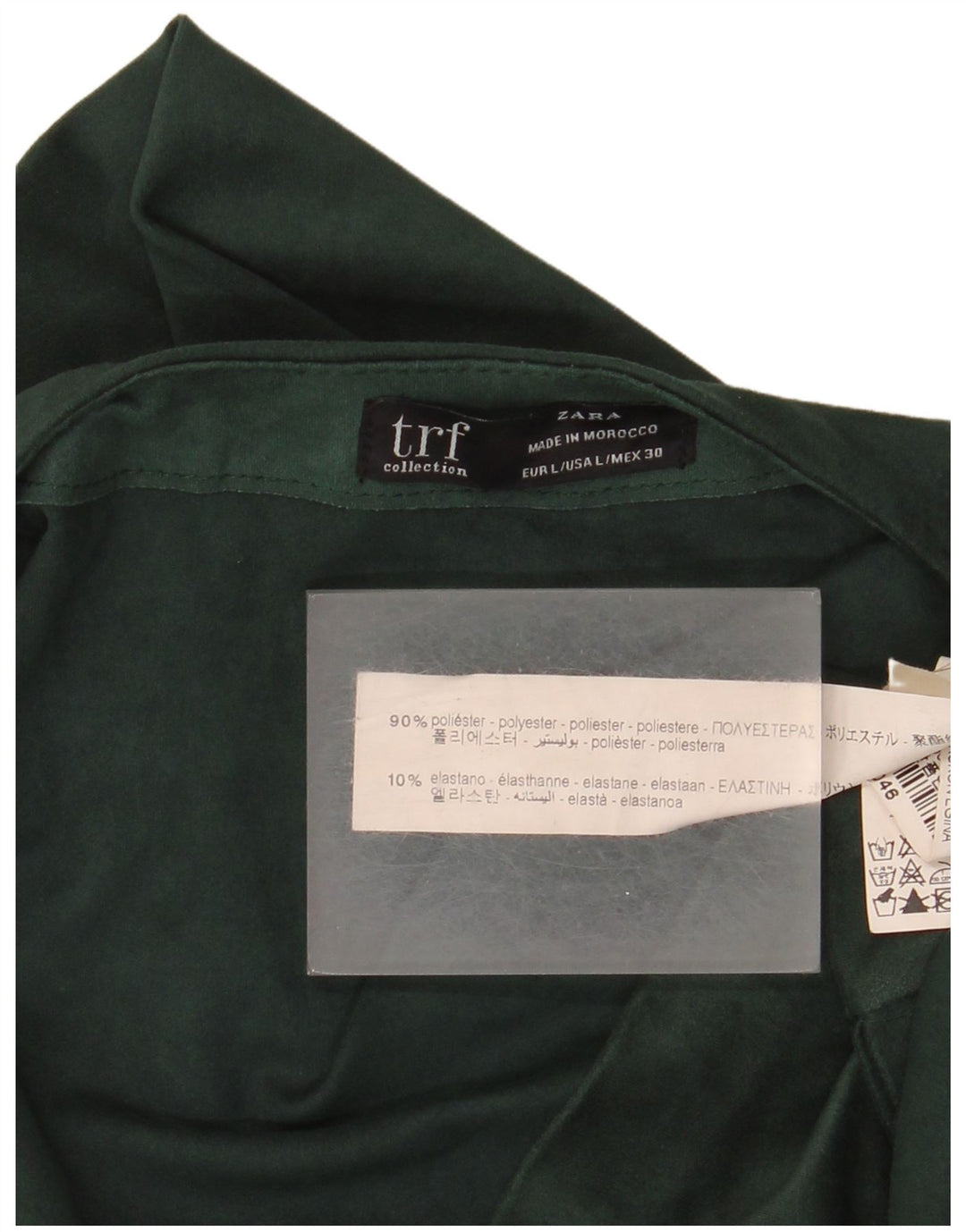 Zara Dame Playsuit UK 14 Large Green Polyester