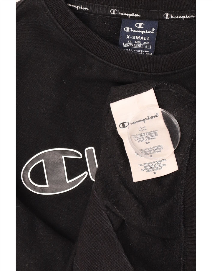 Champion Herre grafisk sweatshirt Jumper XS Sort bomuld