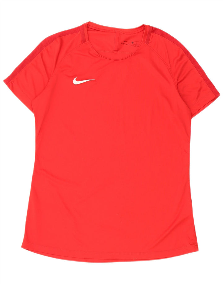 Nike Herre Dri Fit T-Shirt Top Stor Rød Polyester