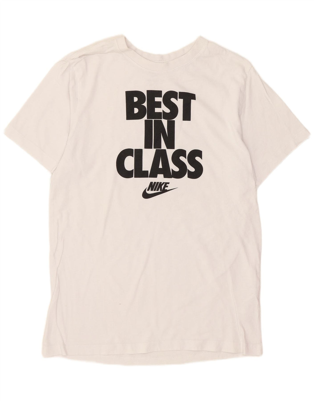 Nike grafisk t-shirt til mænd, medium hvid bomuld