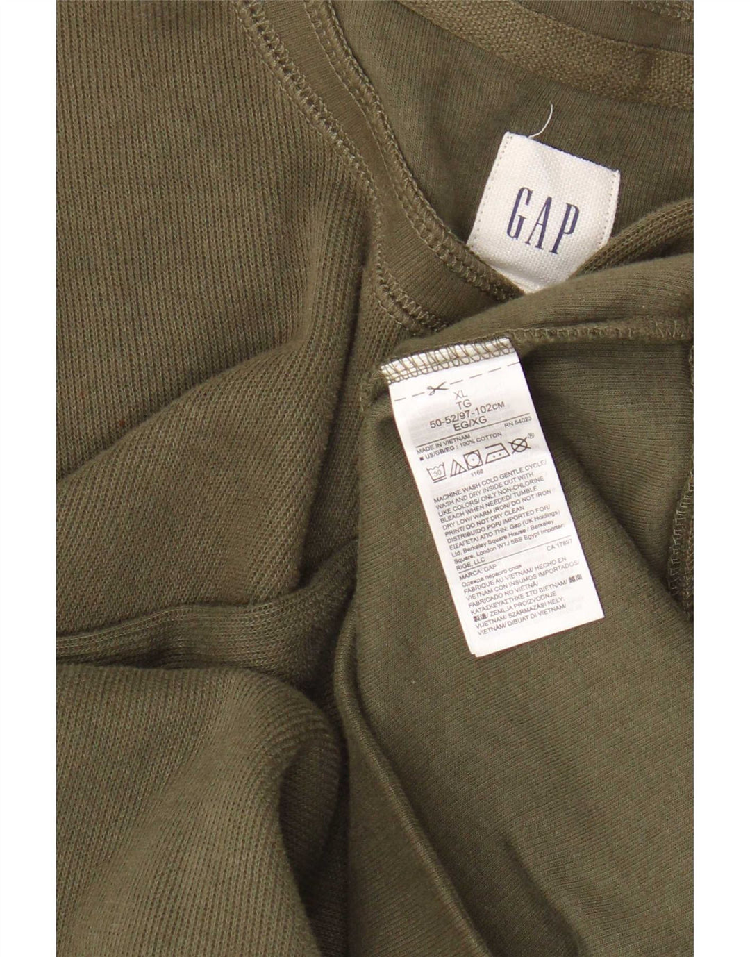 Gap Herre Sweatshirt Jumper XL Khaki Cotton