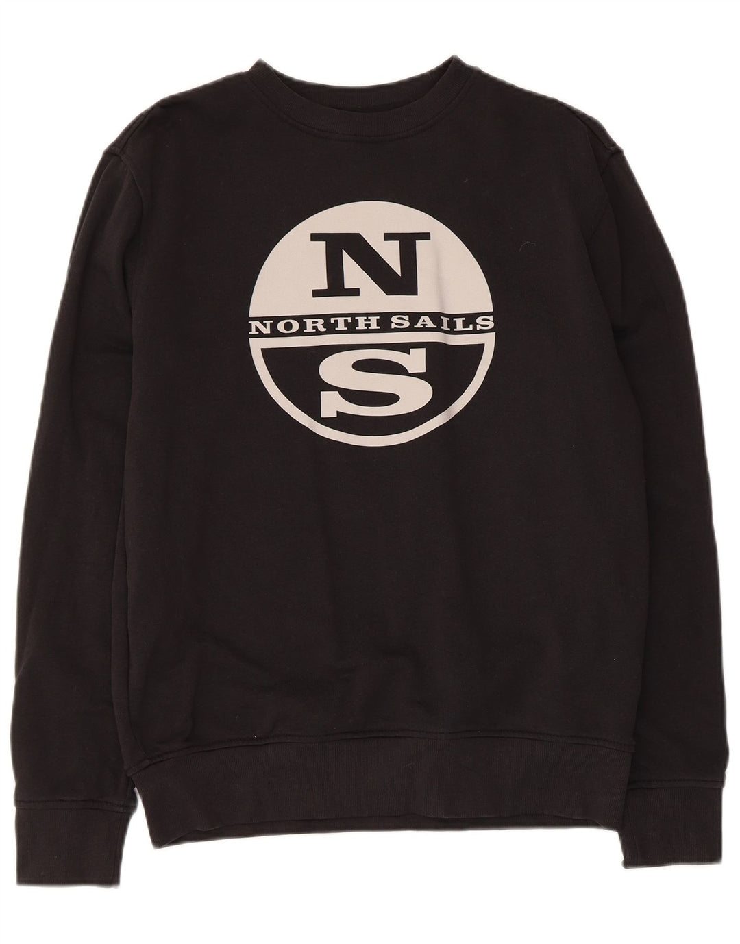 North Sails Herre Sweatshirt Jumper Medium Sort Bomuld