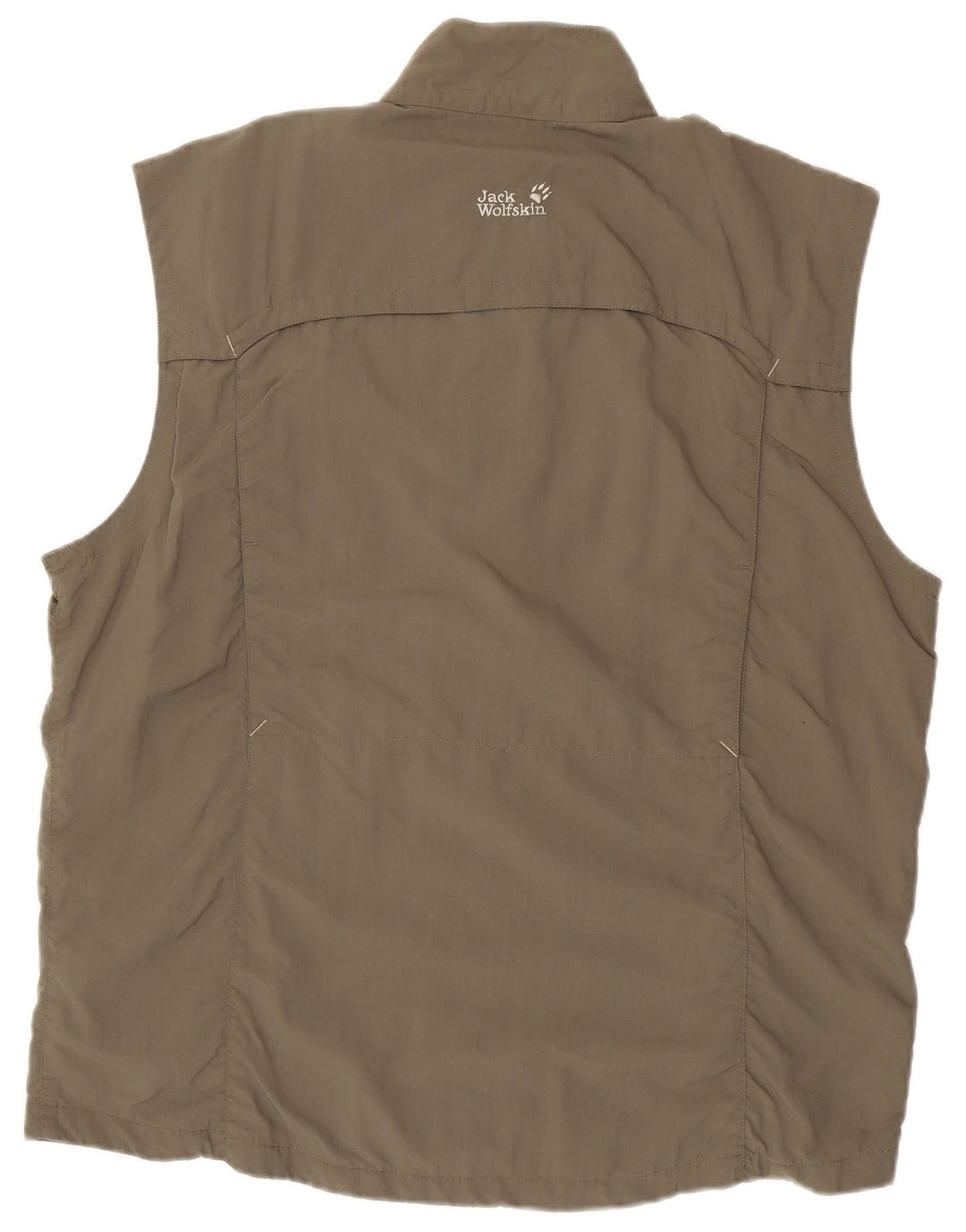 JACK WOLFSKIN Herre ærmeløs træningsdragt topjakke UK 46/48 2XL Grå