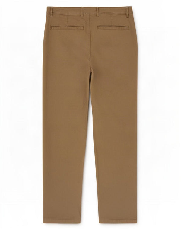 Zara Mens Straight Chino Trousers EU 42 Large W32 L31 Beige Cotton