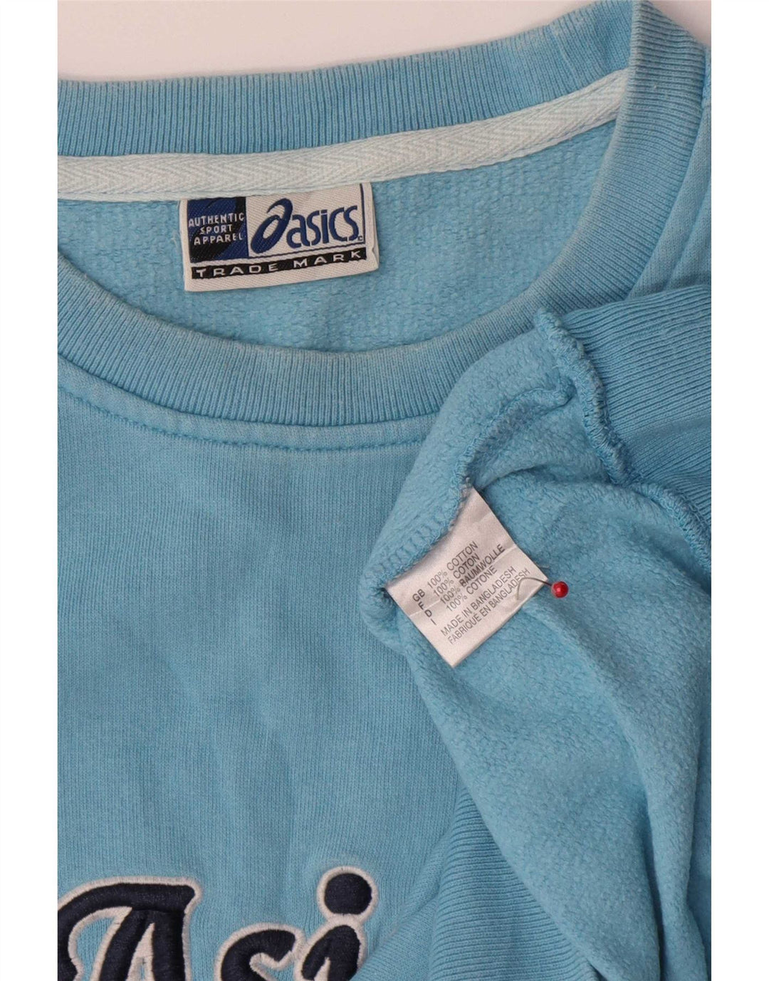 Asics Herre Grafisk Sweatshirt Jumper Stor Blå Bomuld