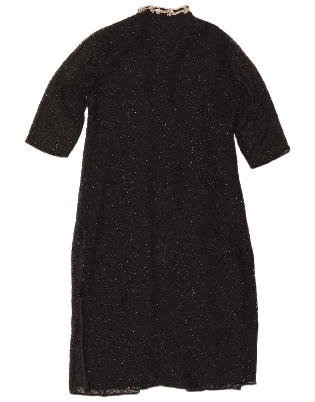 Jacques Vert Kvinde 3/4-ærmet cardigantop UK 12 Medium Sort