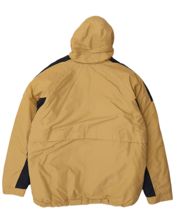 Champion Herre hættetrøje polstret jakke UK 42 XL Beige Colourblock