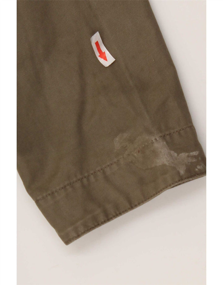 Marks & Spencer Kvinder Utility Jacket UK 44 2XL Khaki Bomuld