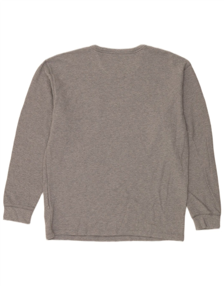 Vans Herre Classic Fit Top Langærmet Stor Grå Bomuld