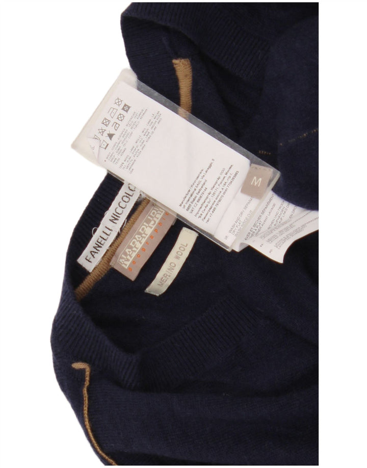 Napapijri Herre Geographic V-hals sweater Medium Marineblå Uld