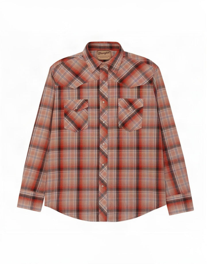 Wrangler Flanellskjorte til mænd XL Rød Plaid