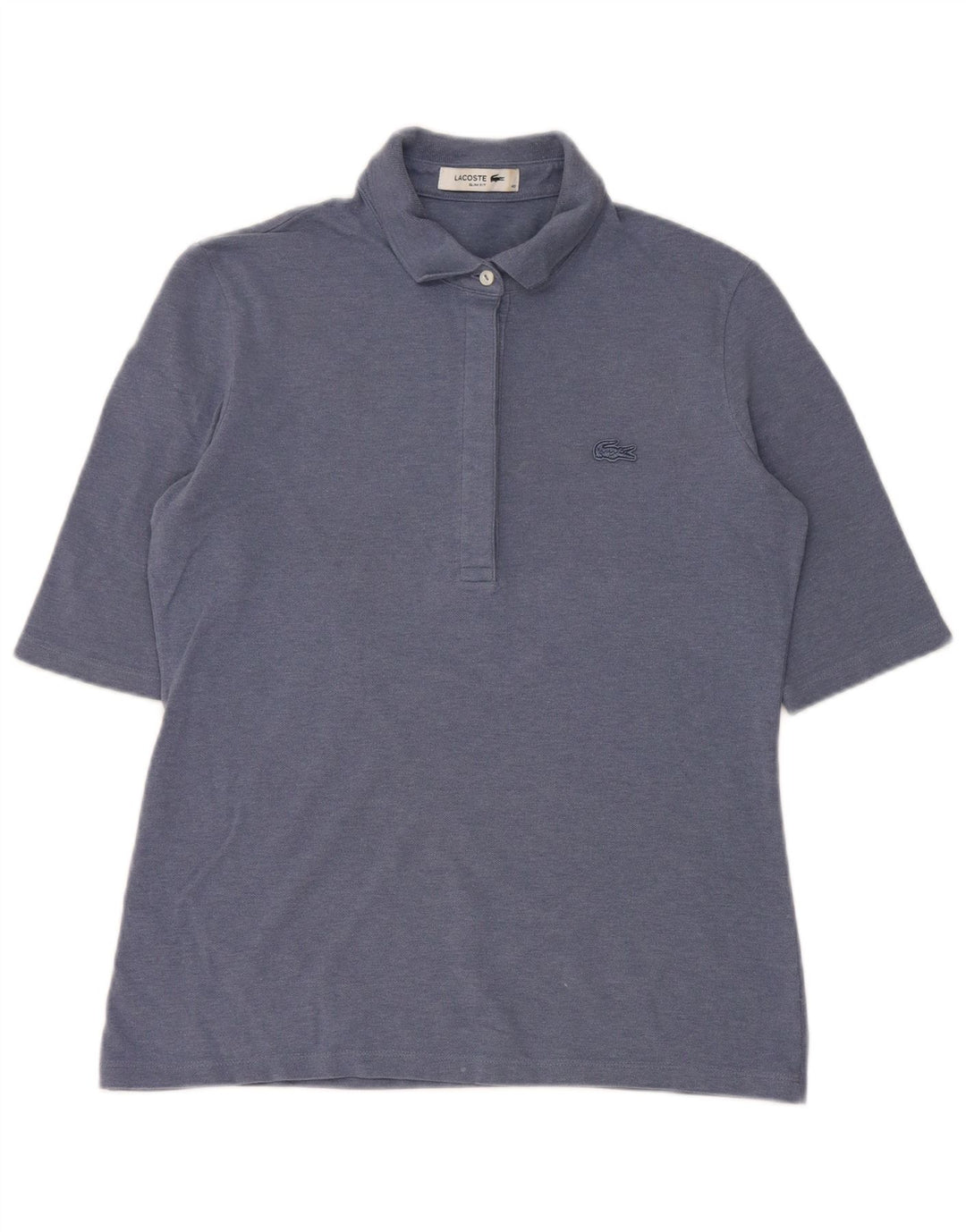 Lacoste Dame Slim Fit Polo Shirt Størrelse 40 Medium Blå Bomuld