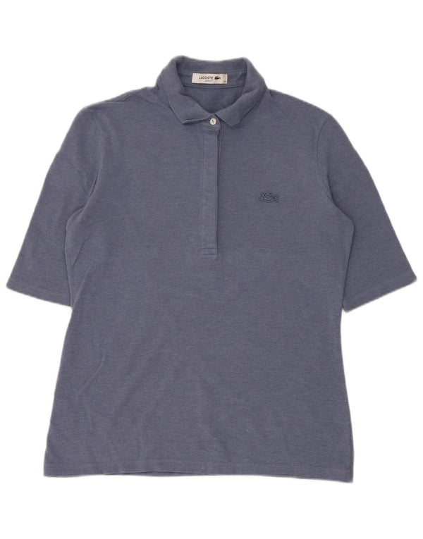 Lacoste Dame Slim Fit Polo Shirt Størrelse 40 Medium Blå Bomuld