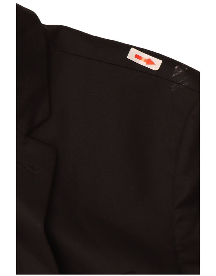 Zara Herre 2-knaps blazerjakke EU 54 XL Sort Polyester