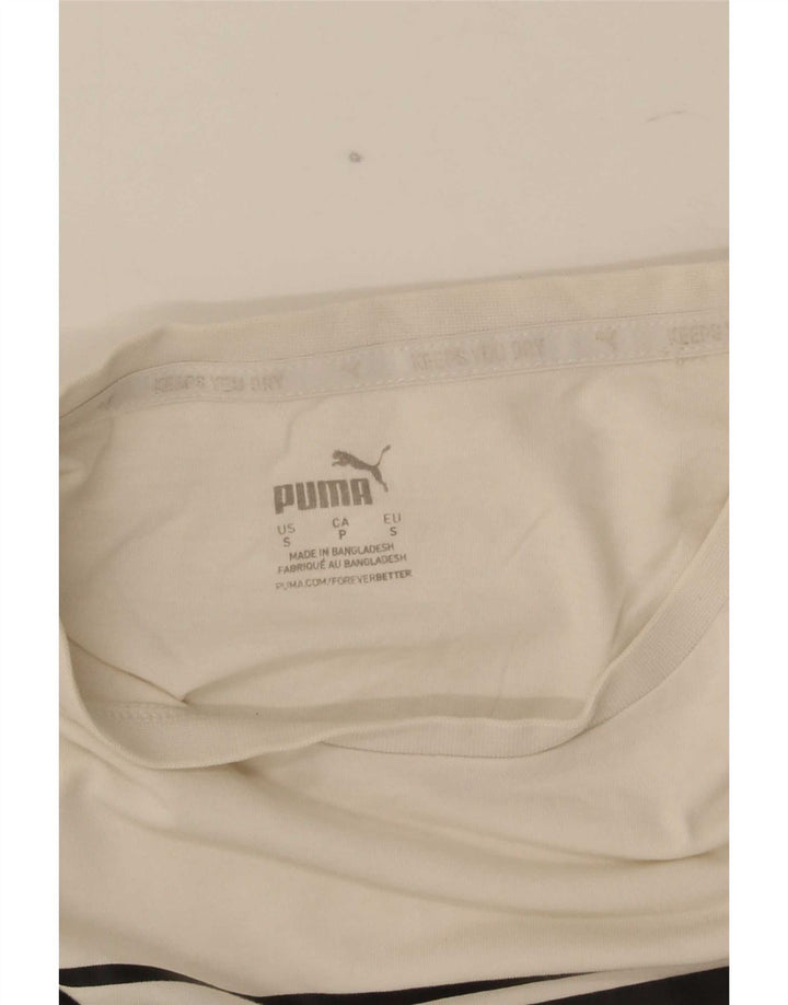 Puma Herre Grafisk T-Shirt Top Lille Hvid