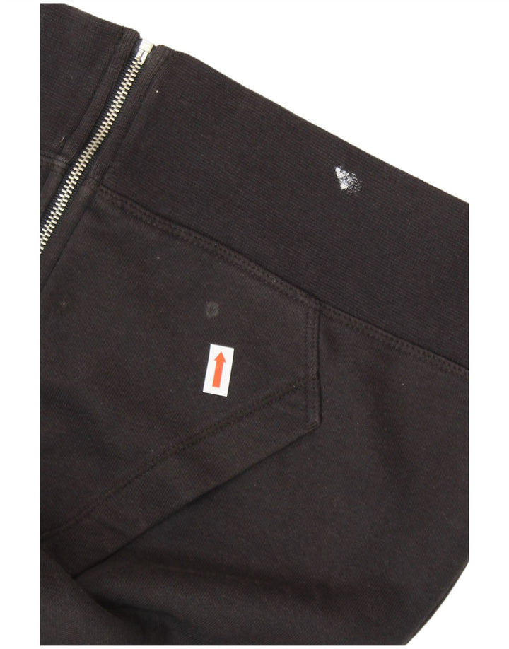 CHAMPION Womens Heritage Fit Hættetrøje med lynlås UK 14 Medium Sort Bomuld