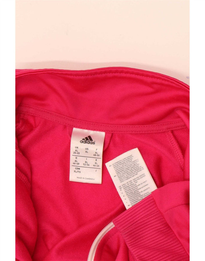 Adidas træningsdragt topjakke til kvinder UK 20/22 XL Pink Polyester