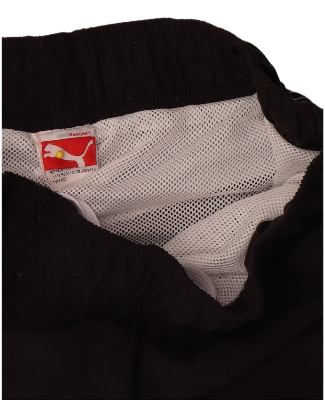 Puma Herre grafiske sportsshorts Small Black Colourblock Polyester