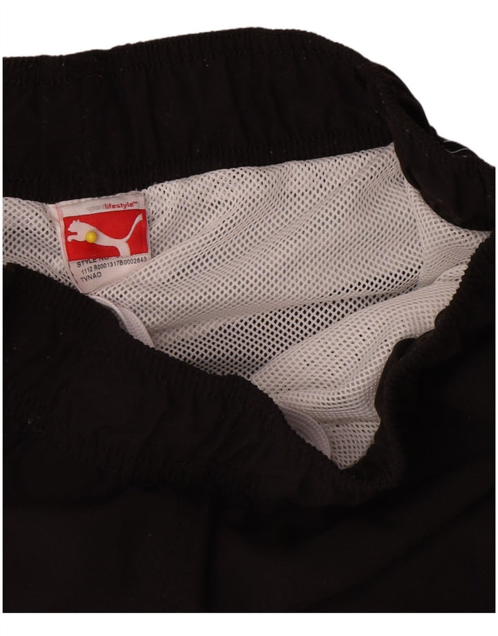 Puma Herre grafiske sportsshorts Small Black Colourblock Polyester