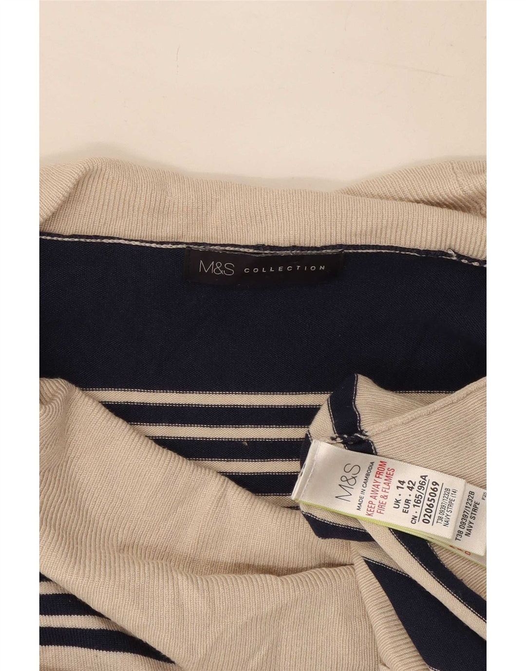 Marks & Spencer Dame Rullehals sweater UK 14 Medium Navy Blue