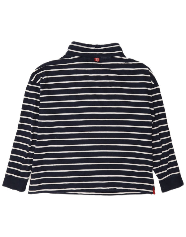 Joules Dame Sweatshirt Jumper UK 14 Stor marineblå stribet bomuld