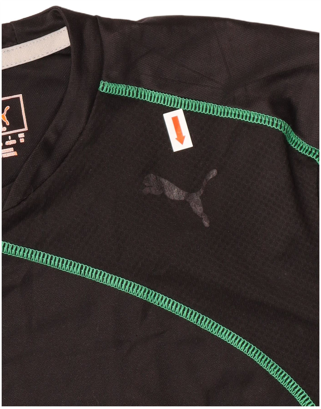 PUMA T-shirt top mellem sort polyester til mænd
