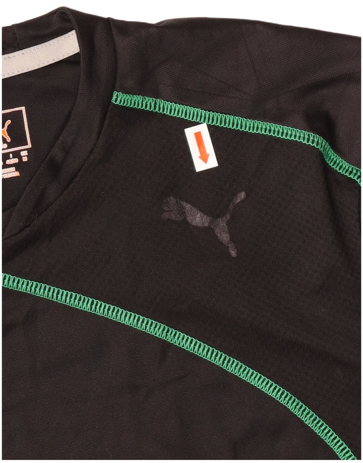 PUMA T-shirt top mellem sort polyester til mænd