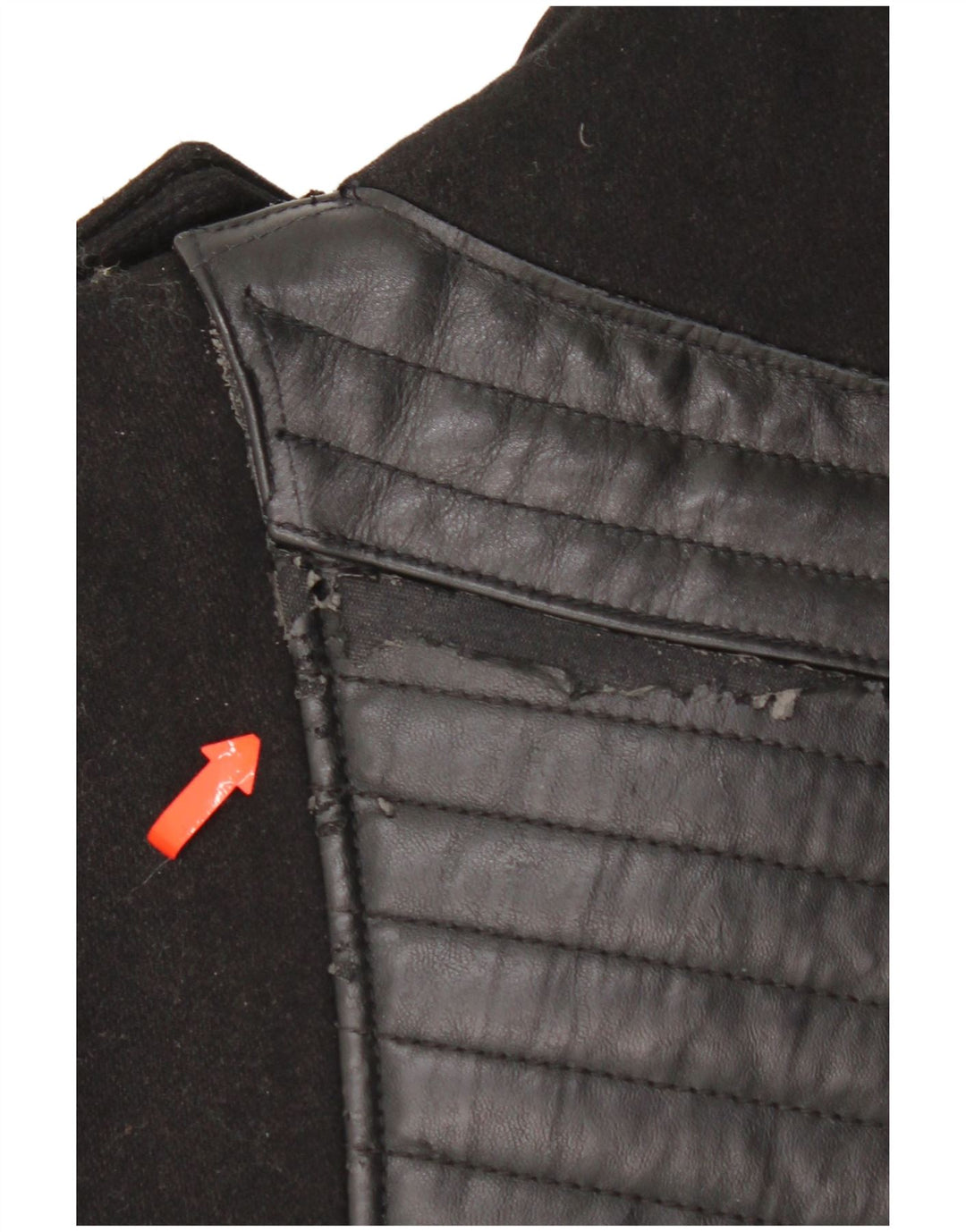 KHUJO Herre Militær Overfrakke UK 38 Medium Sort Nylon