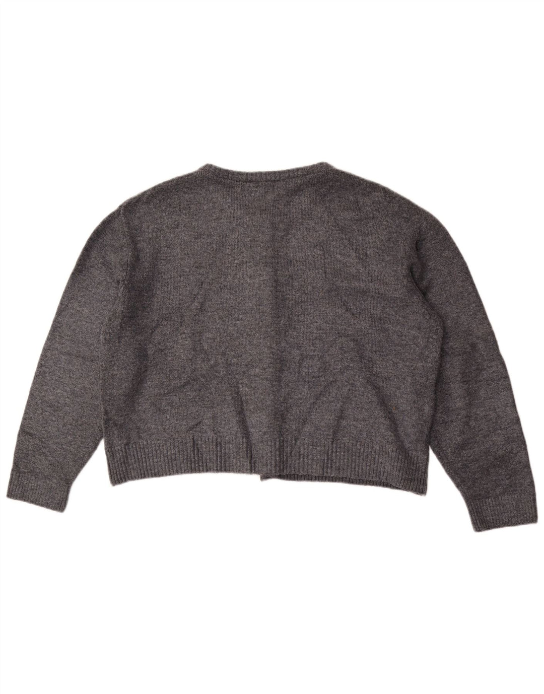 Marks & Spencer Womens Crop Oversized cardigan sweater UK 18 XL Grå
