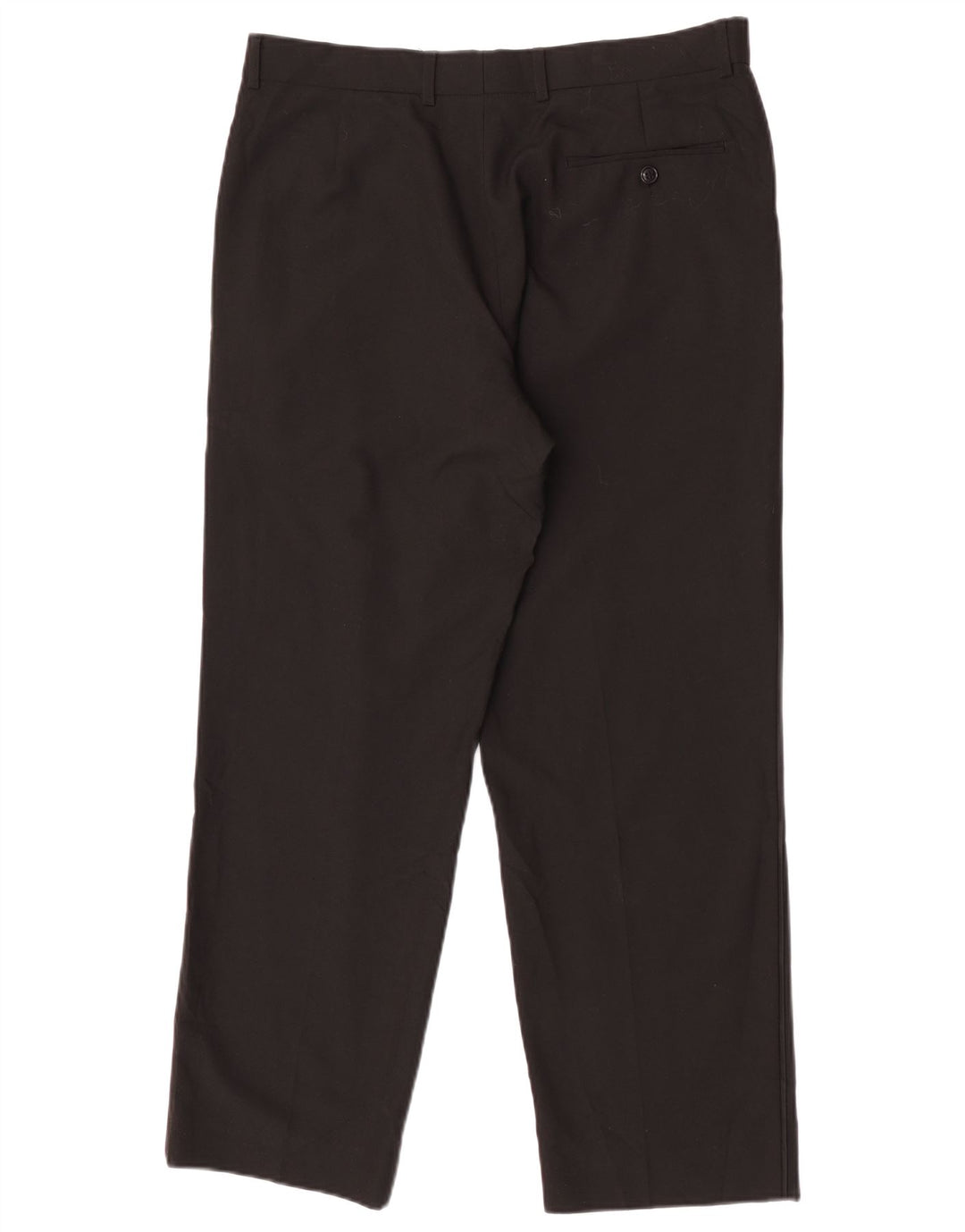 Marks & Spencer Straight Chino-bukser til mænd W34 L29 Sort polyester