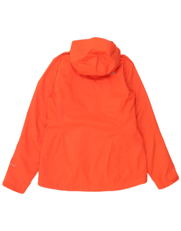 The North Face Regnjakke med hætte til kvinder UK 14 Medium Orange Polyester