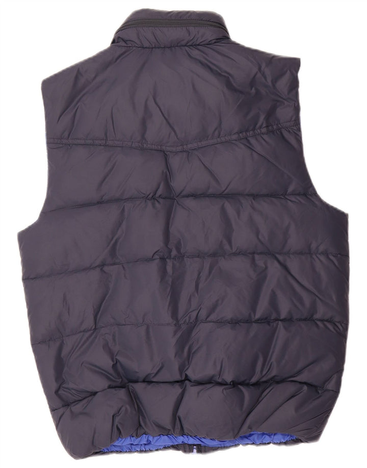 Sun68 Herre Polstret Gilet UK 36 Small Navy Blue Polyamide