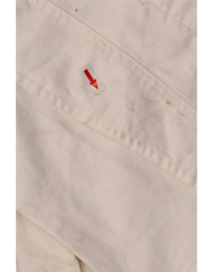 Lee Womens Riders Denimjakke UK 10 Small White Bomuld